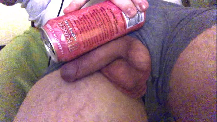 Softie comparison to a monster can 😝