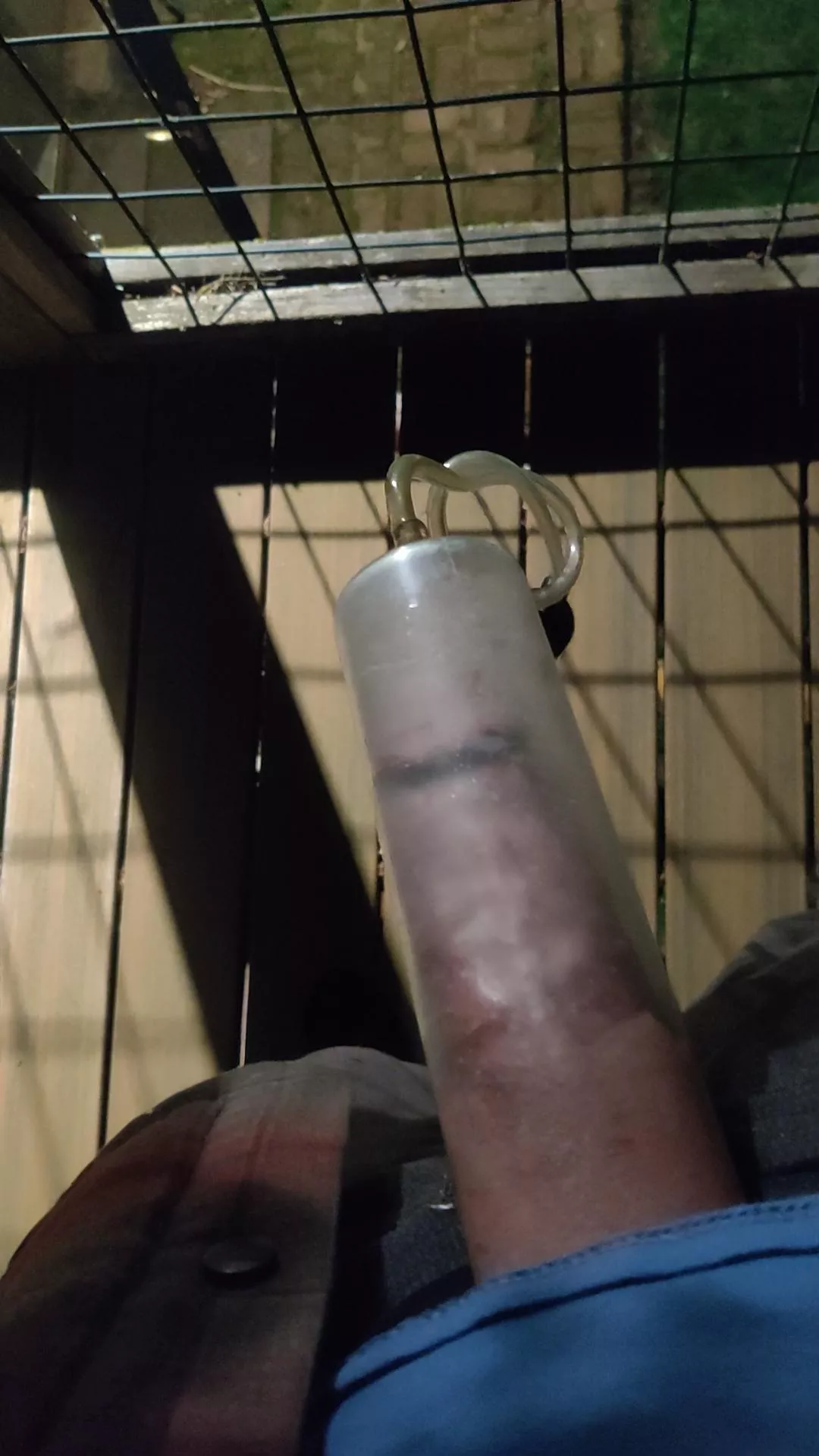 some late night, out door pumping. sorry, oily pimp tube