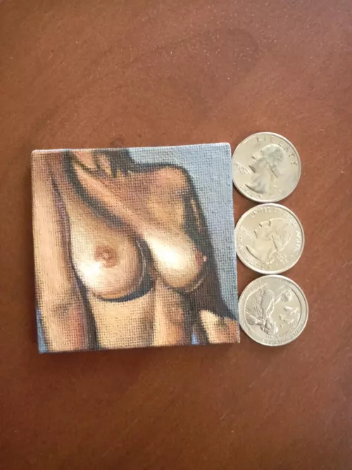 Someone mentioned to have size comparison of the painting