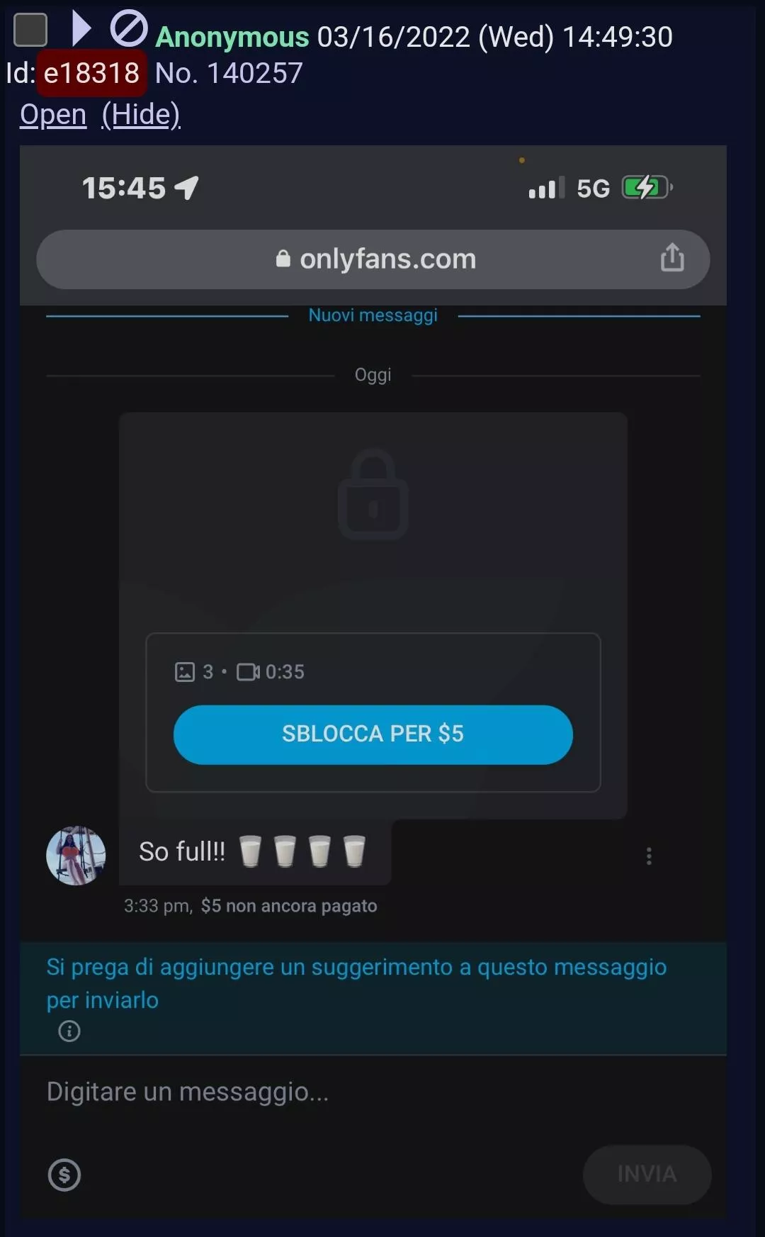 someone said she's not doing lactating content but she posted this. anyone got it?