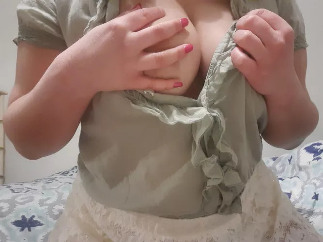 Sometimes my buttons pop open. Care to help me fix my blouse?