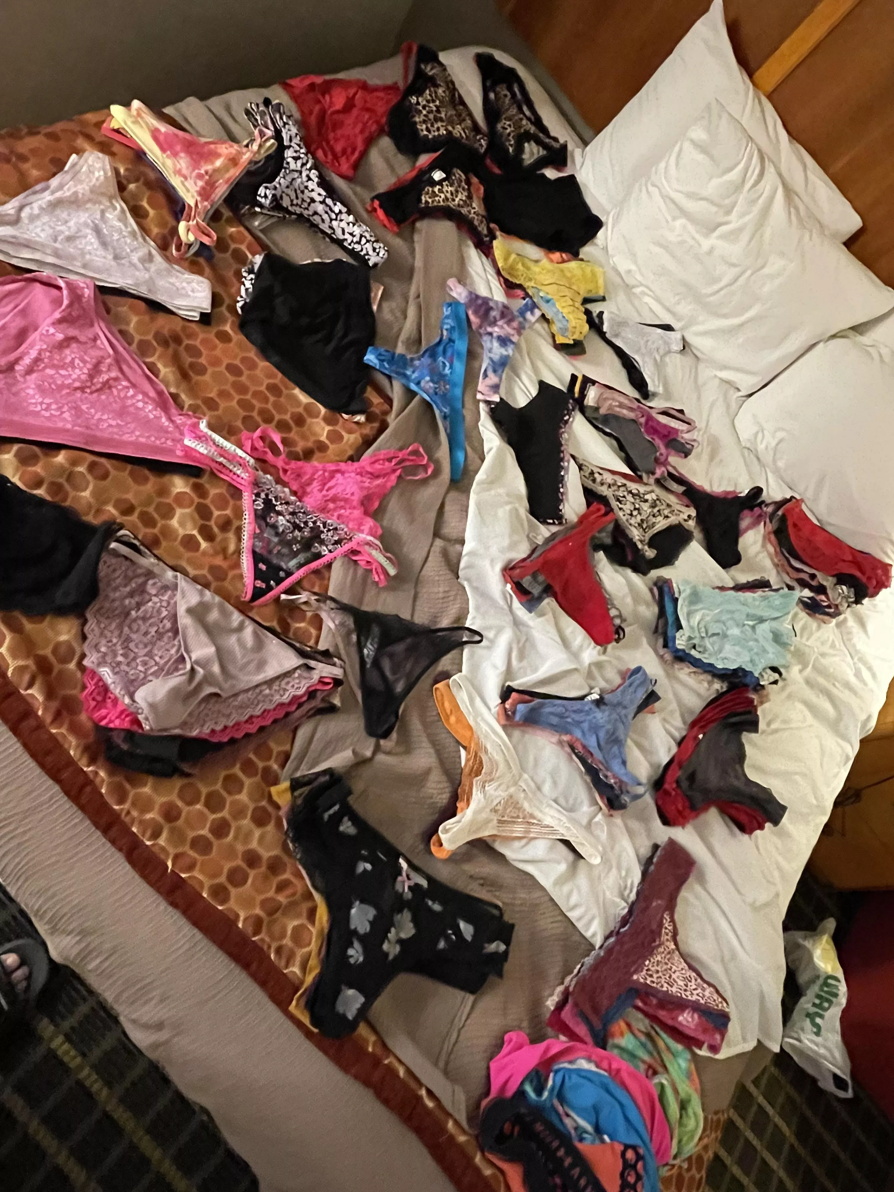 Sorted by brand and style. Every once and a while I do go through them all. 197 pairs not including what I’m wearing or dirty. Time to dispose of more. Wowza