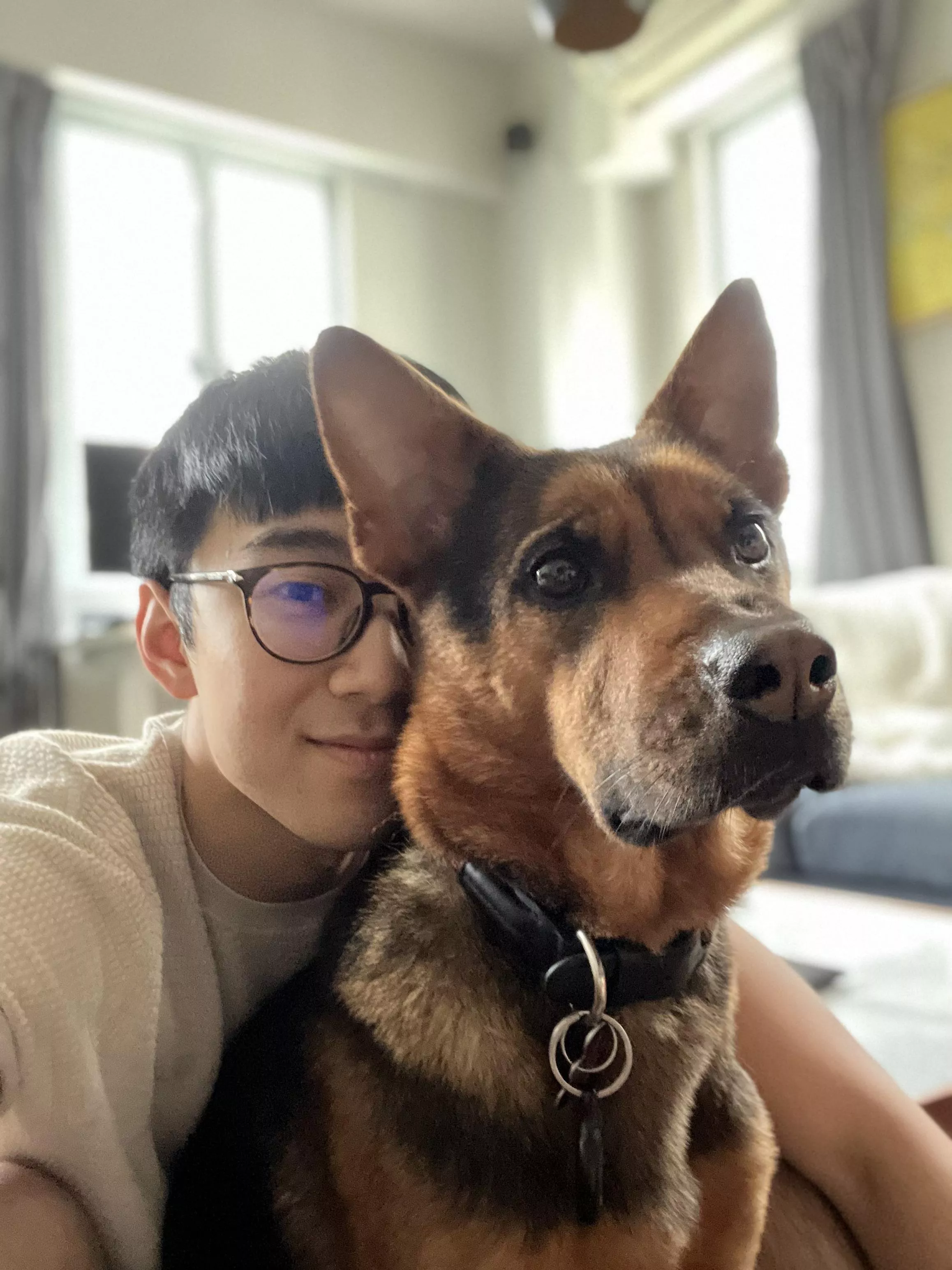 Spending my time with my bestie. 🐕❤️