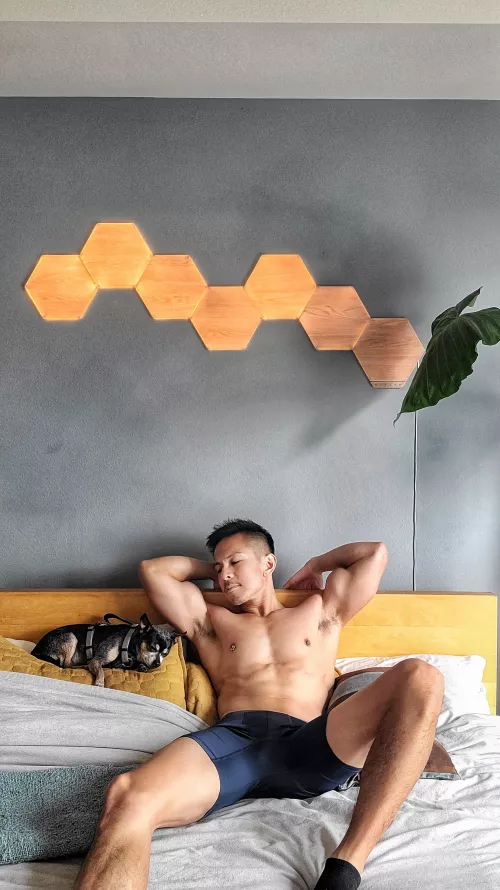 Spending time with Gizmo. 🐶