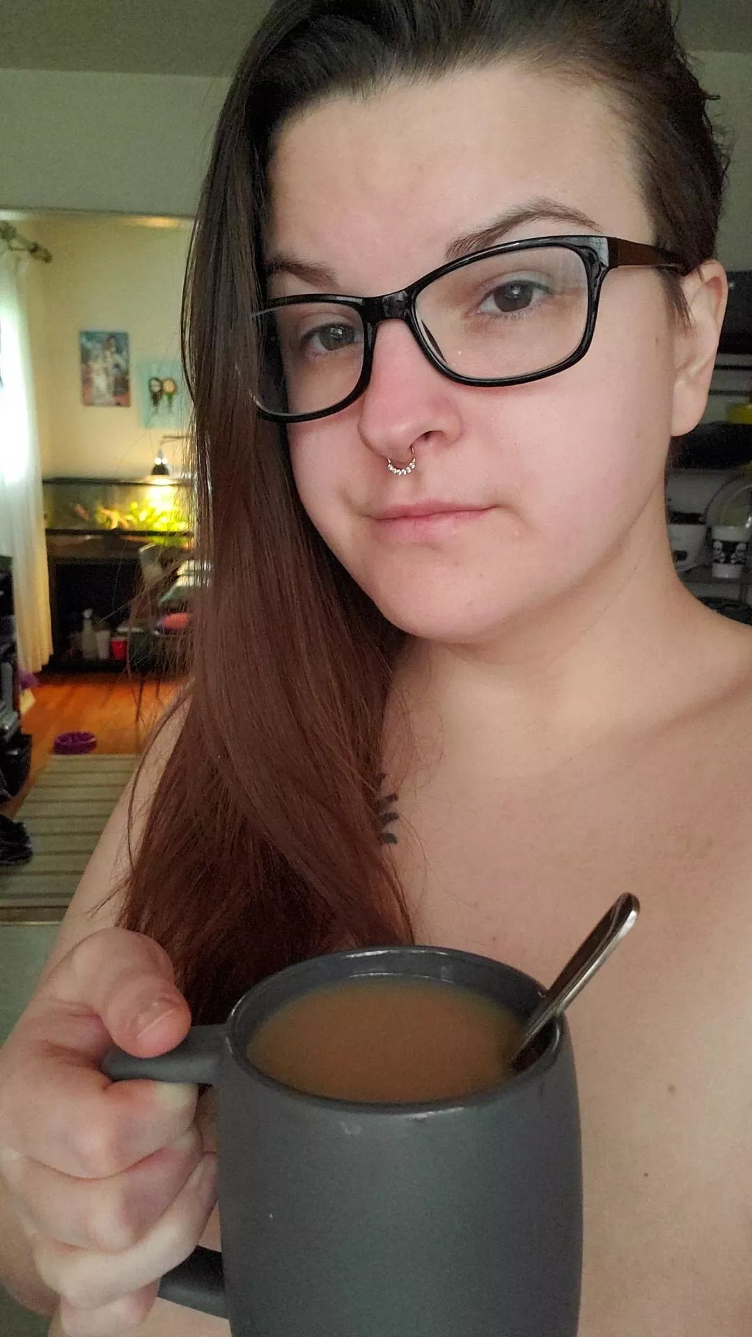 started off my day with some yummy milk tea with infused honey 😋