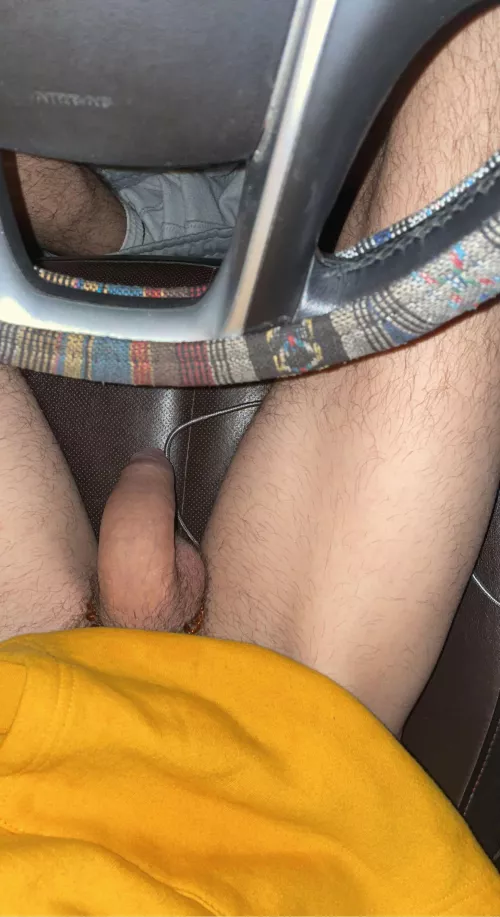 stopped at a red light, wish the person next to me was looking over