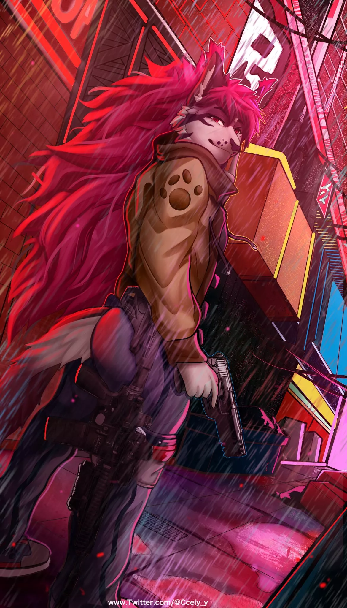 Street Ally at night (art by me @Cceiy_y on Twitter)