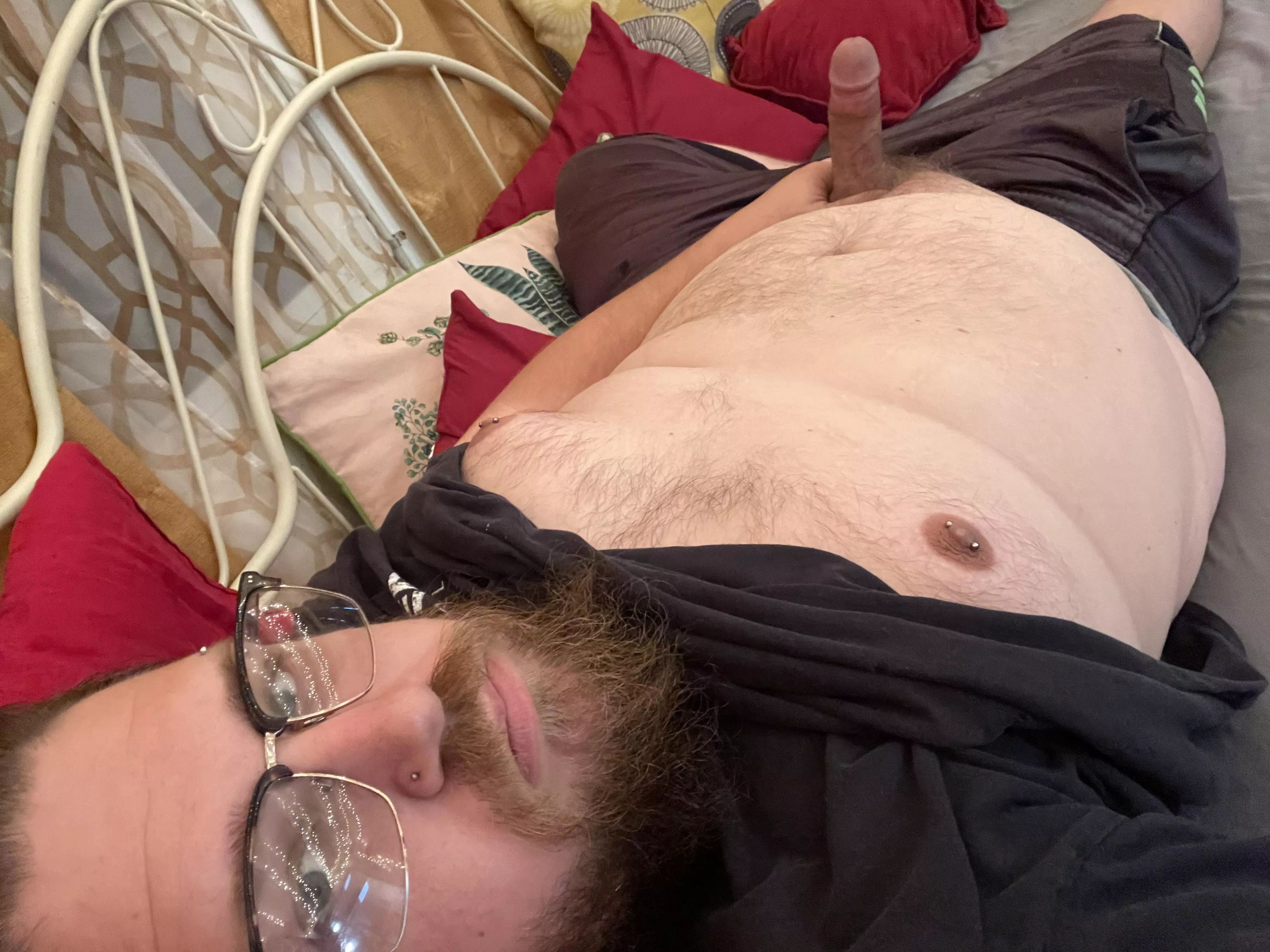 Stuck on the couch with a hurt back. Anyone wanna suck…I mean, nurse me back to health?