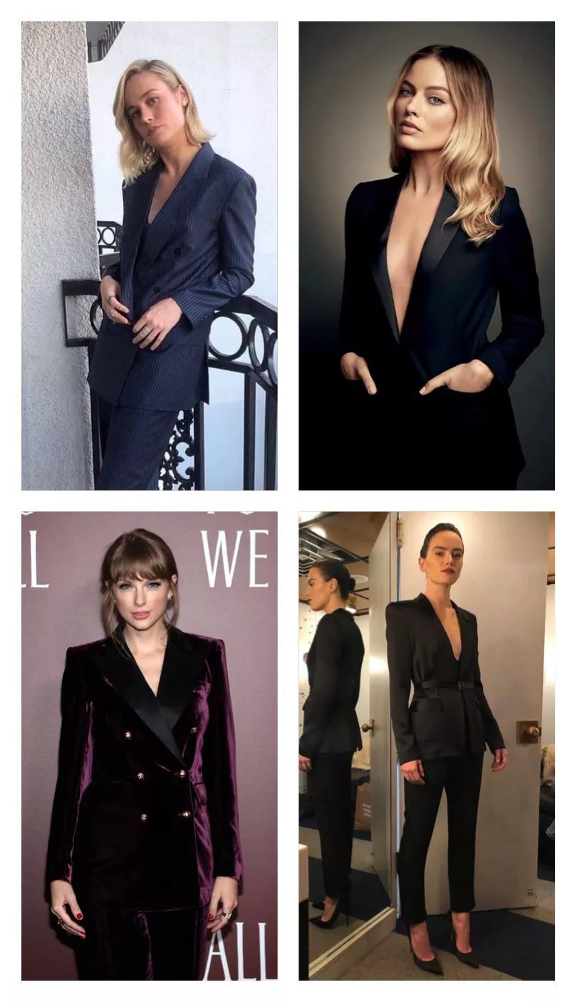 Suited and Booted: Brie Larson, Margot Robbie, Taylor Swift and Daisy Ridley