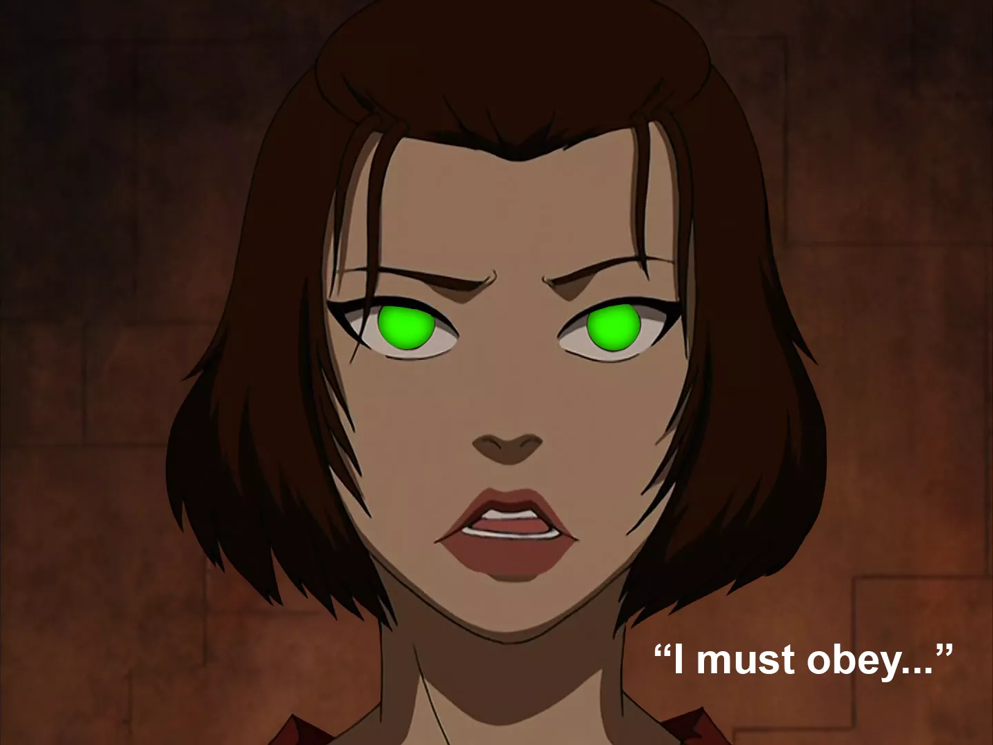 Suki (ATLA) mind controlled.