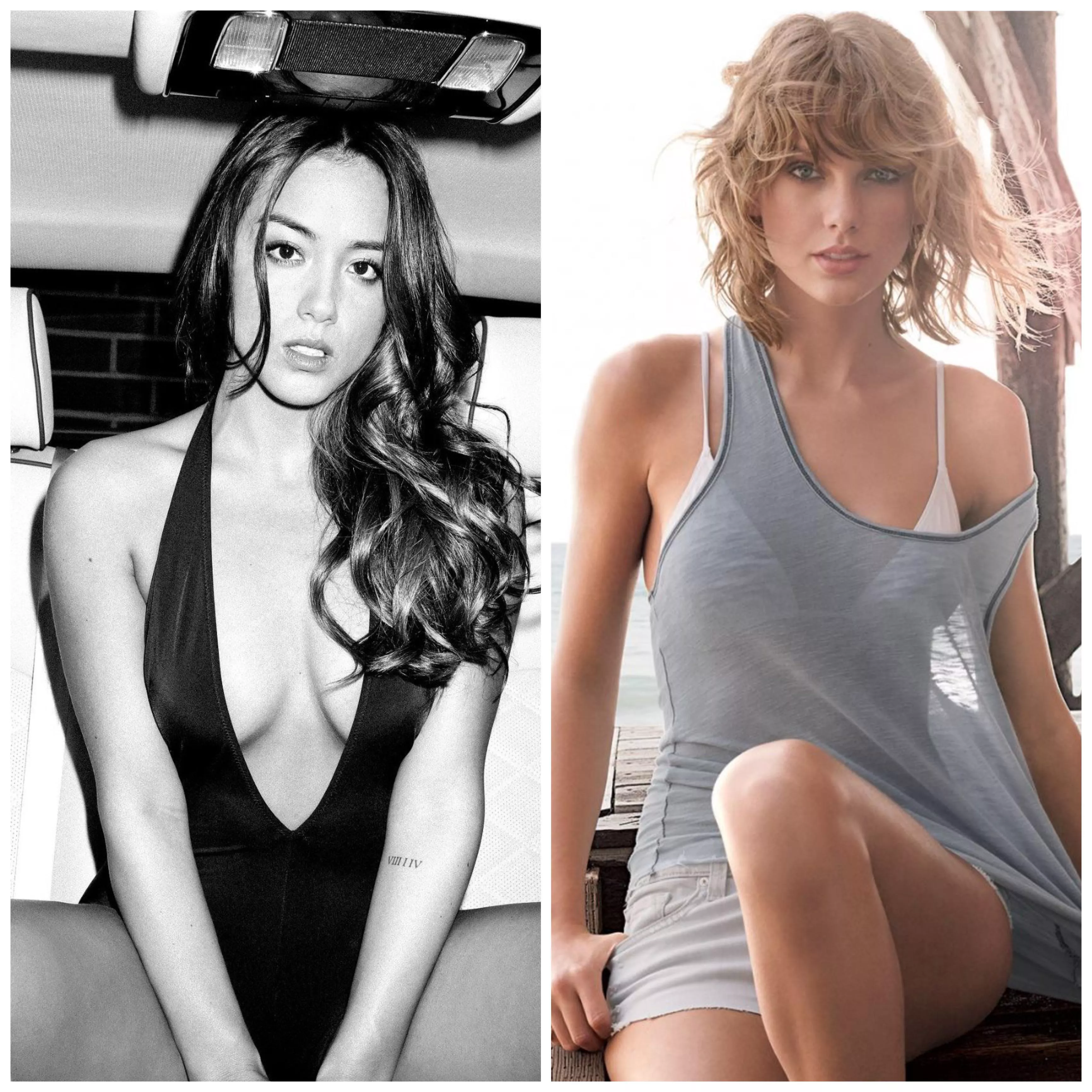 Super horny for Taylor Swift and Chloe Bennet and could really use some help