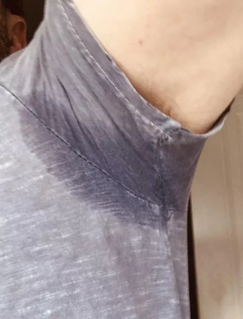 Sweaty and musky. Furry on the inside.