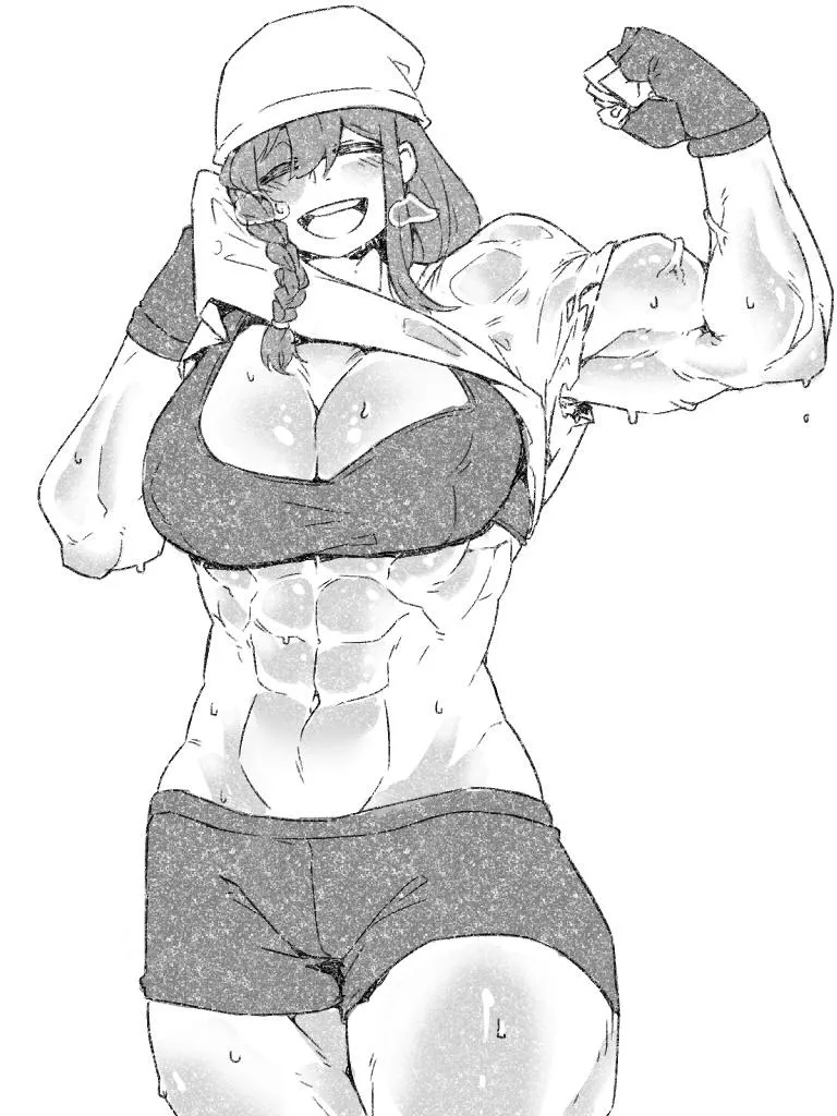 Sweaty Swole Smile.(@minewO1)