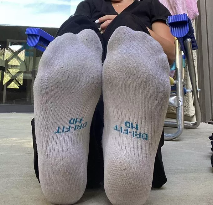 Sweaty white Nike socks 😋