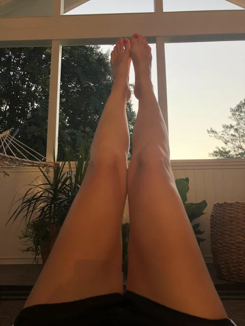 Swim Team Mom’s Legs. Good DNA.