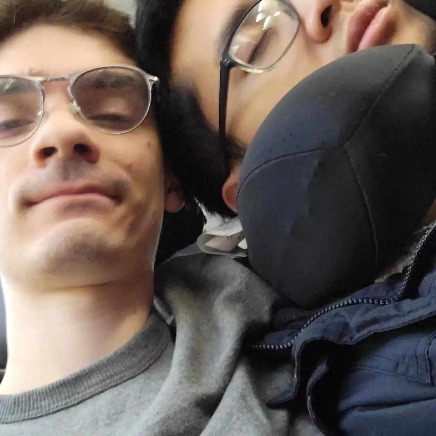 switched flights just to be his headrest 😁