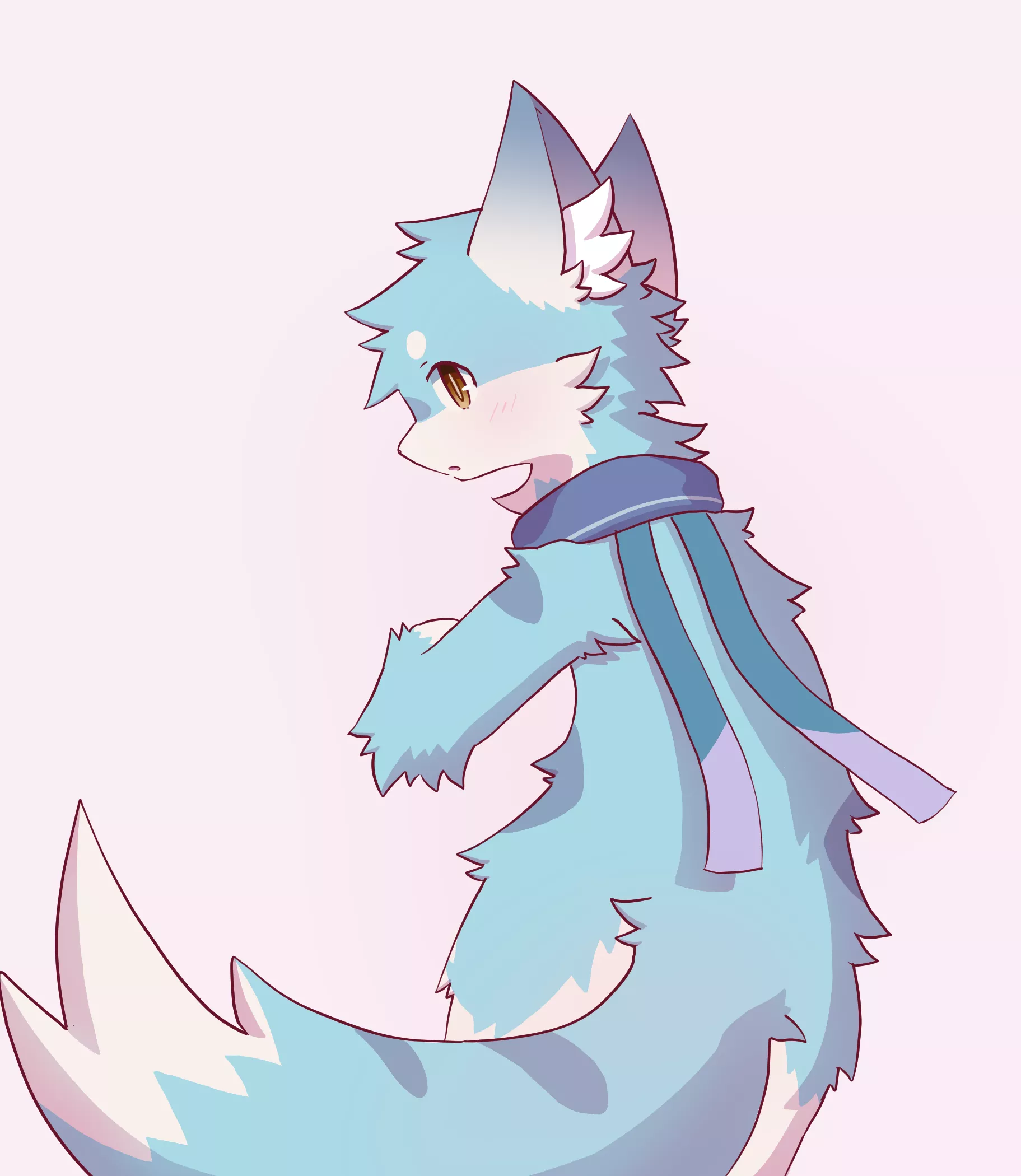 Tail (art by me, @sgnihtecin on Instagram)