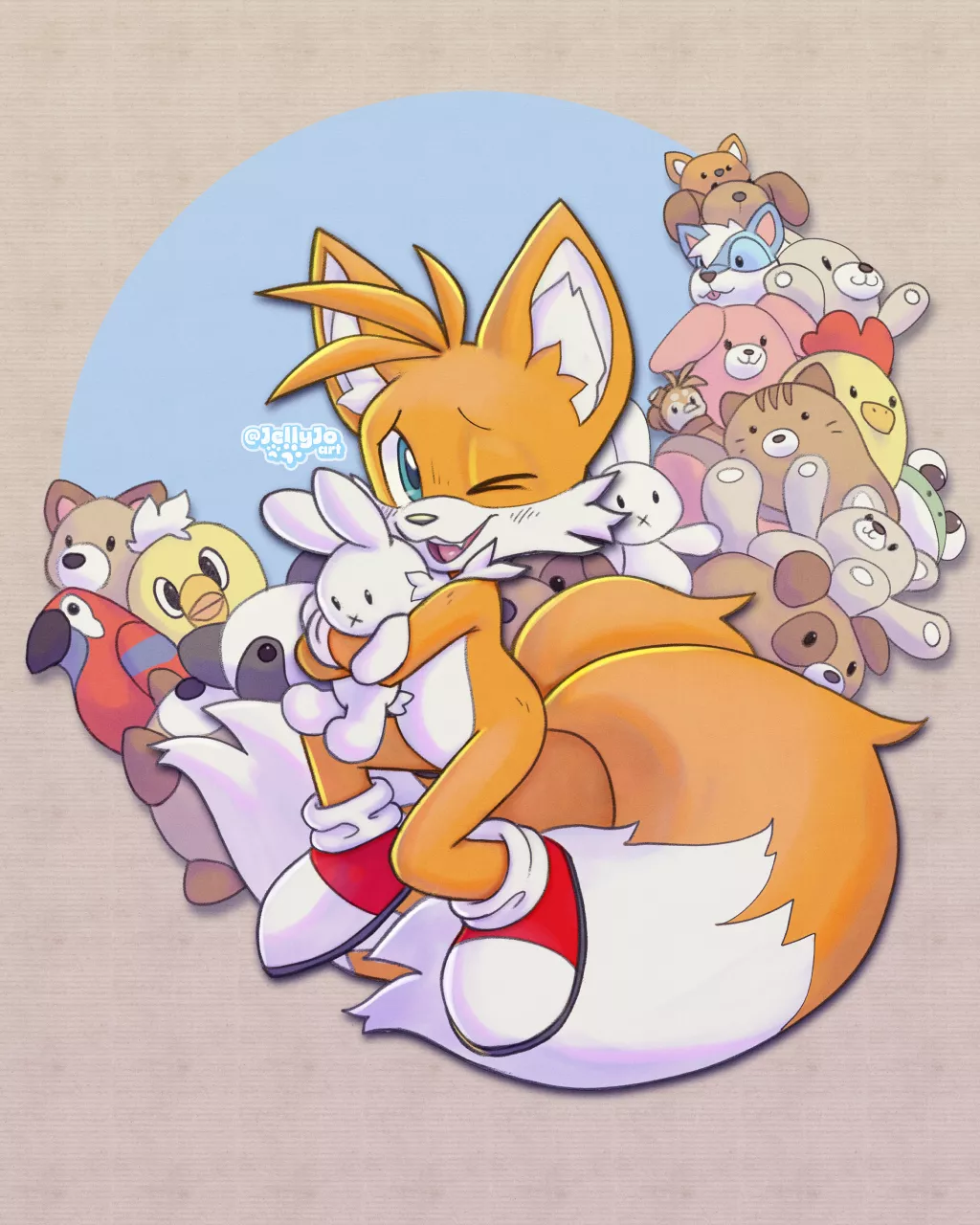 Tails is just the cutest 🥺💖 (art by me @Jellyjoart on Twitter)
