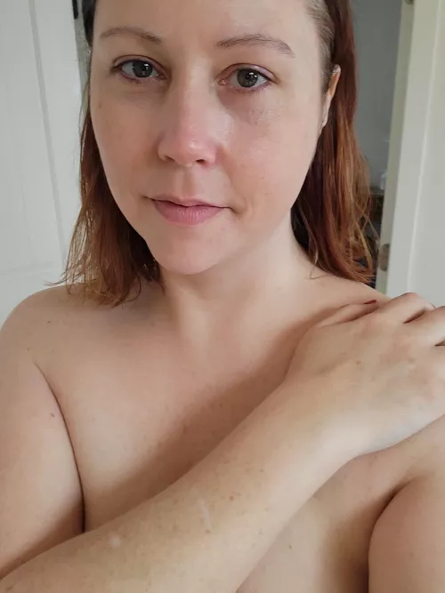 Taking a day off from makeup and letting my face breathe today