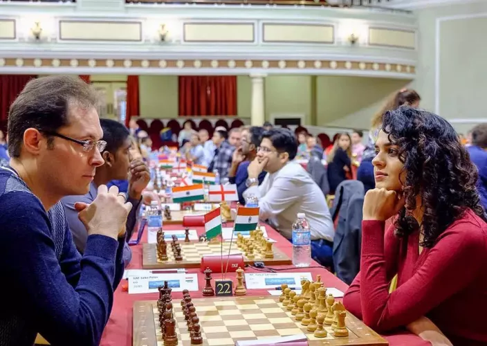 Tania Sachdev at Isle of Man Chess International 2018