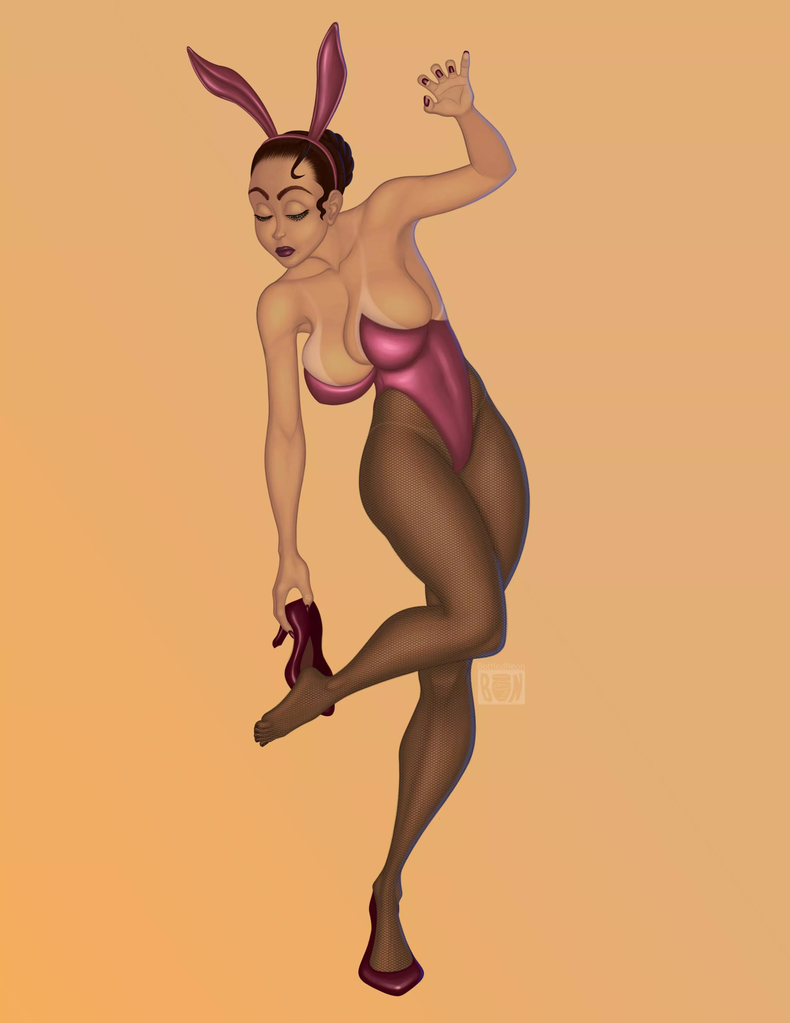 Tanned bunny girl (BottledNeon) [Original]