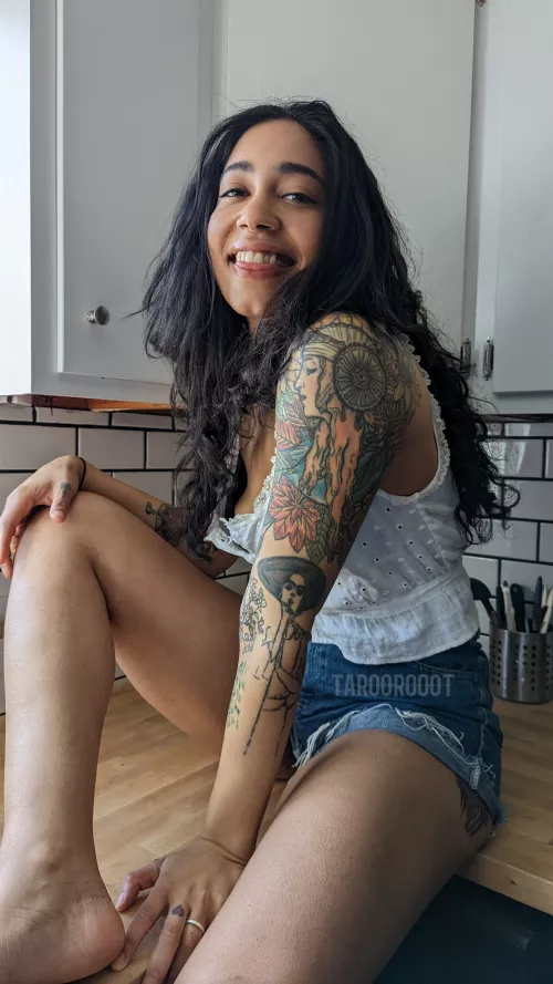 Tatted girl next door