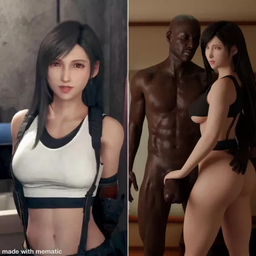 That moment when you get home earlier than she thought. What’s tifa’s excuse? Right answers only.