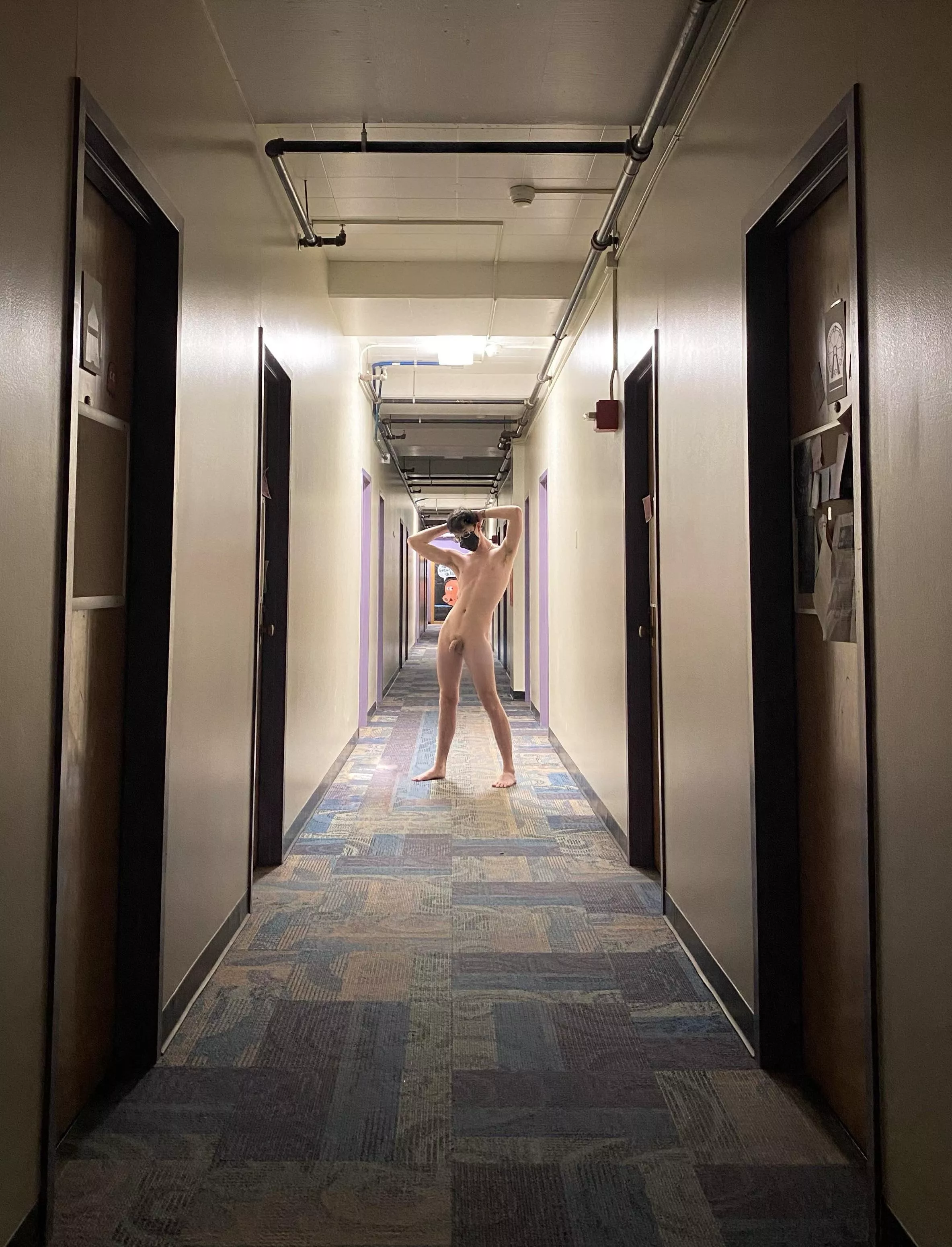The dorms are more fun if you’re naked!
