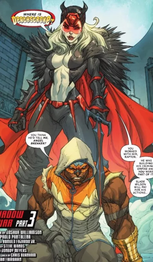 The new Villainess Angel Breaker in [Deathstroke 8]