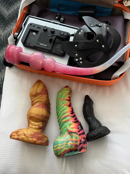 The reason my bag gets searched every time I fly π Theyβre always nice about it though (toy info in comments)