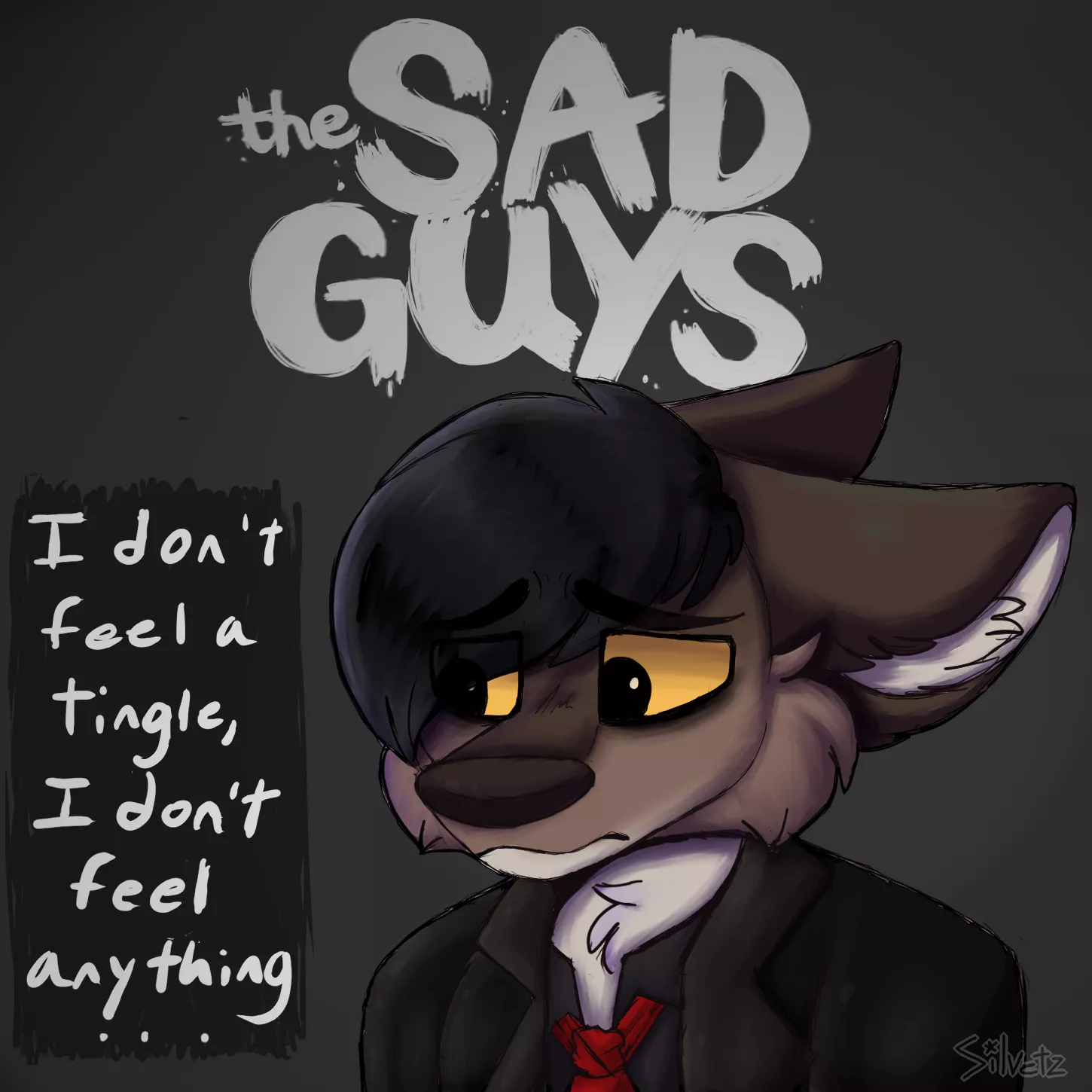 The Sad Guys, Mr.Wolf [art by me, insta @silver.starlily ]