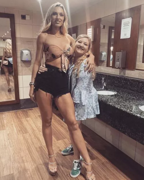 The short one knows she is inferior but doesn’t mind at all