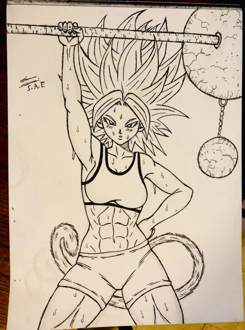 the strongest female saiyan (Dragonball Super).