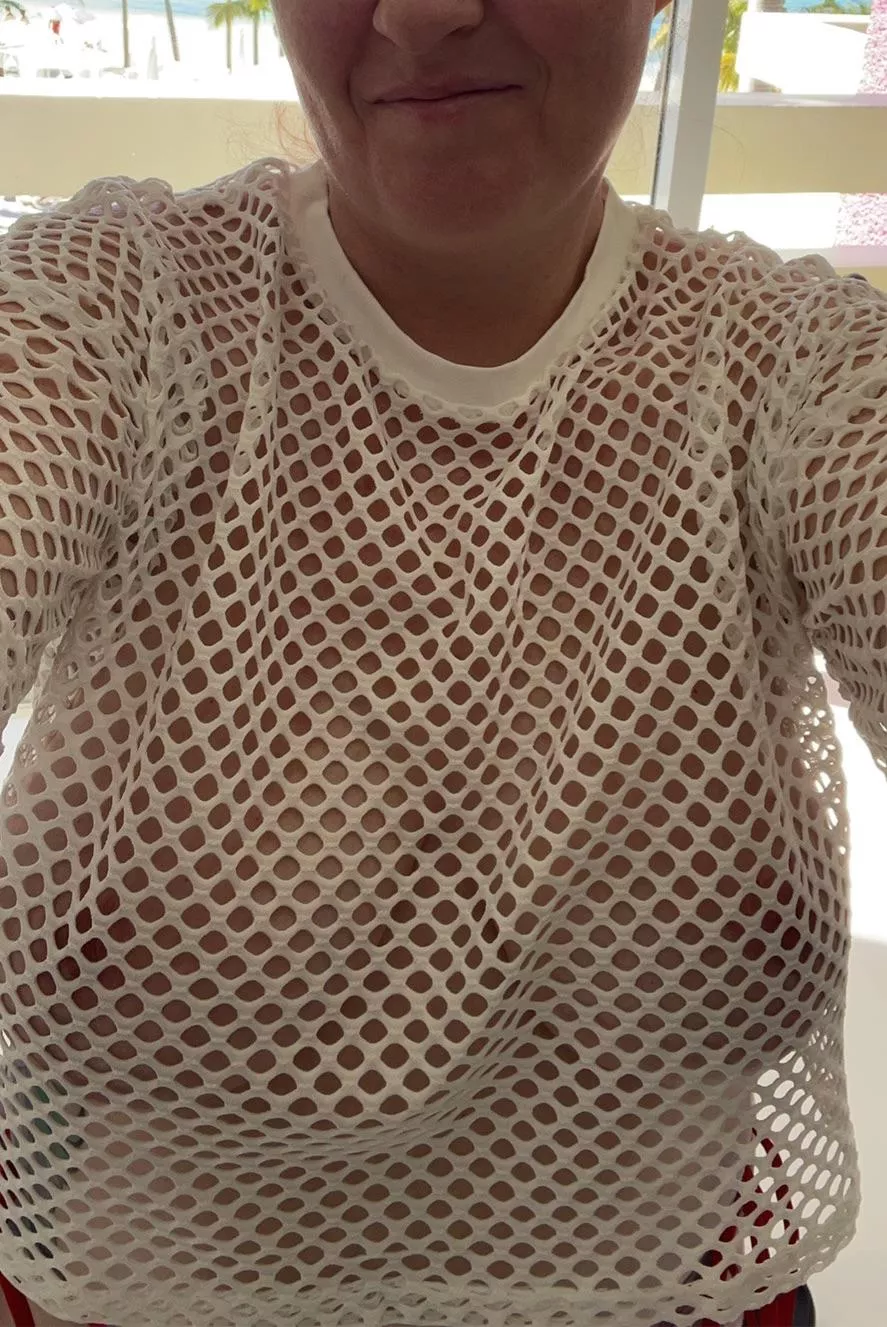 The wives at the pool were not happy with my top 😈