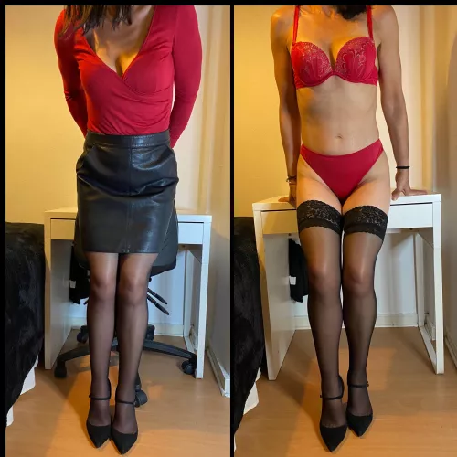 These lace top thigh-highs are so pretty don’t you think? 😍