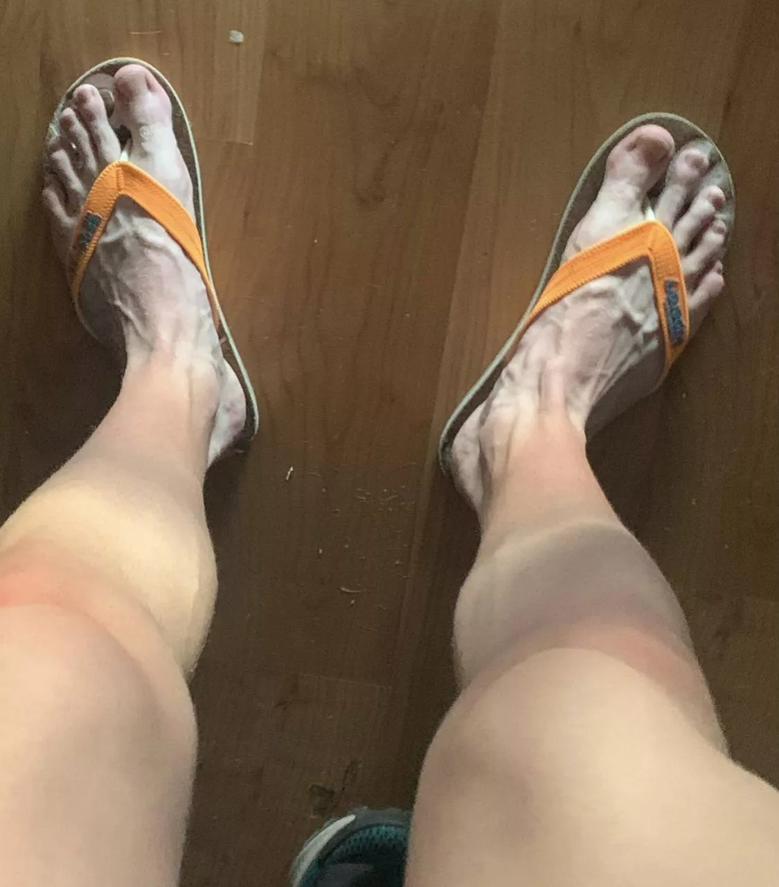 These size 14s will do a lot of damage if you don’t get down and worship them now bitch boy