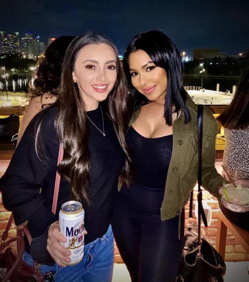 They’re both on their knees in front of you. Tongues out, eyes locked on yours. Both are begging for it. Who’s face do you cover in cum? [2]