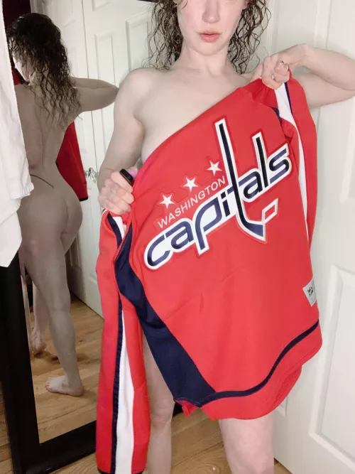 This girl wants the stick and loves to puck. 😉 game 6…let’s go CAPS!!!!