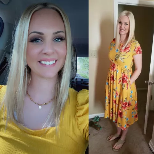 This is my beautiful blonde wife. She is 29 and a mom of 1. I’m a closet cuck that needs some dominant hung bulls to bully me over her and put me in my place. DM me and please don’t hold back. I can verify she is my wife.