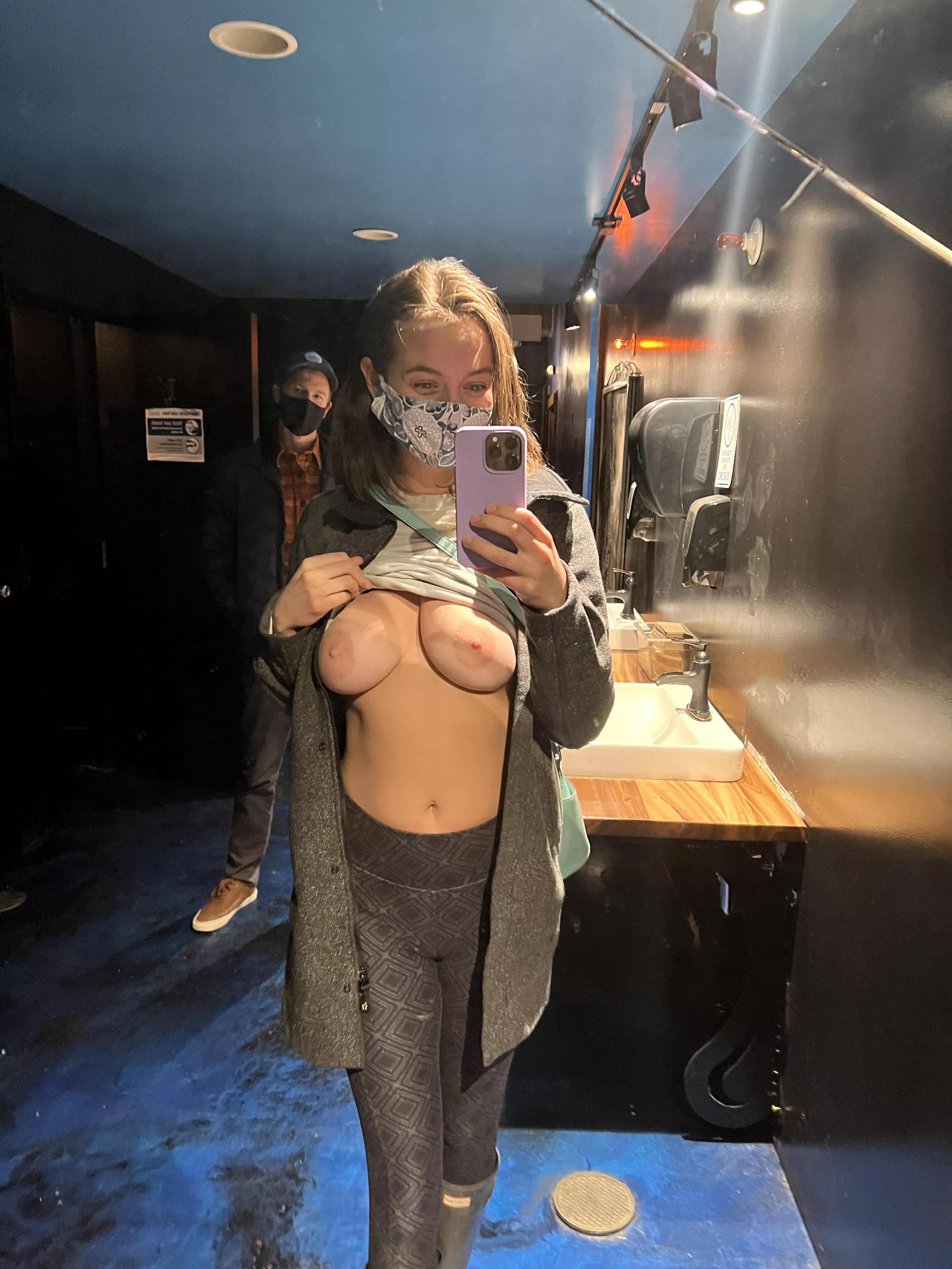 This part of the bathroom was just kind of out in the open?? Like no door between here and the restaurant. So interesting