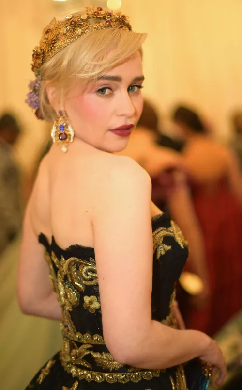 Throbbing hard for Emilia Clarke, don’t know if I should stroke to her cause I’ll become obsessed