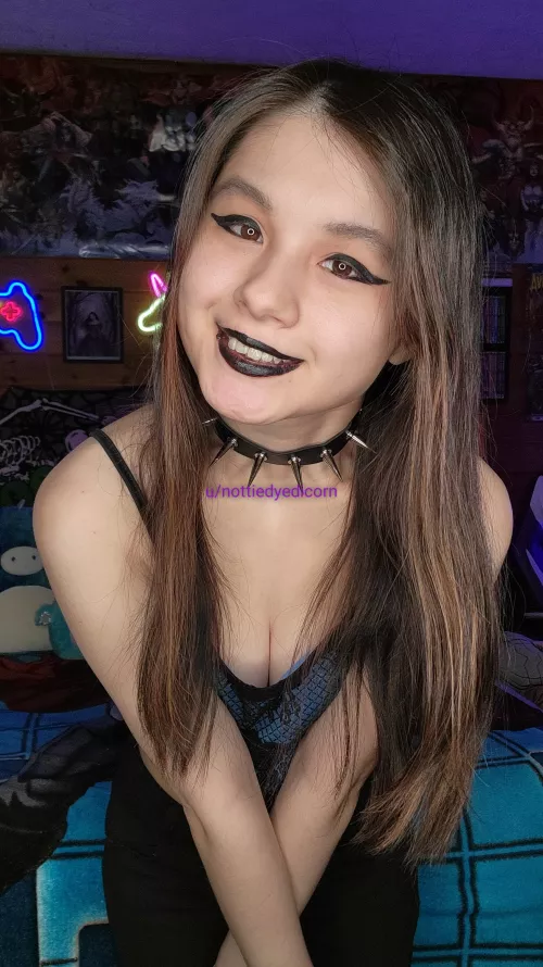 time for a boobjob from a goth chick