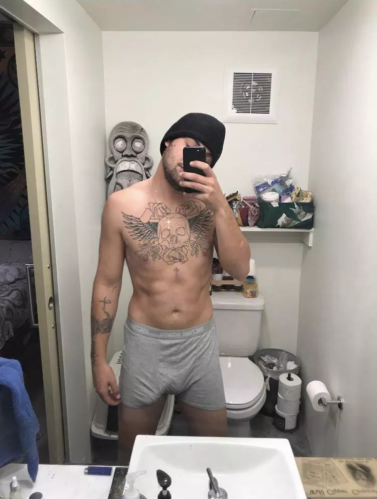 Time to wake up and go to work hopefully my bulge doesn’t show thru my pants