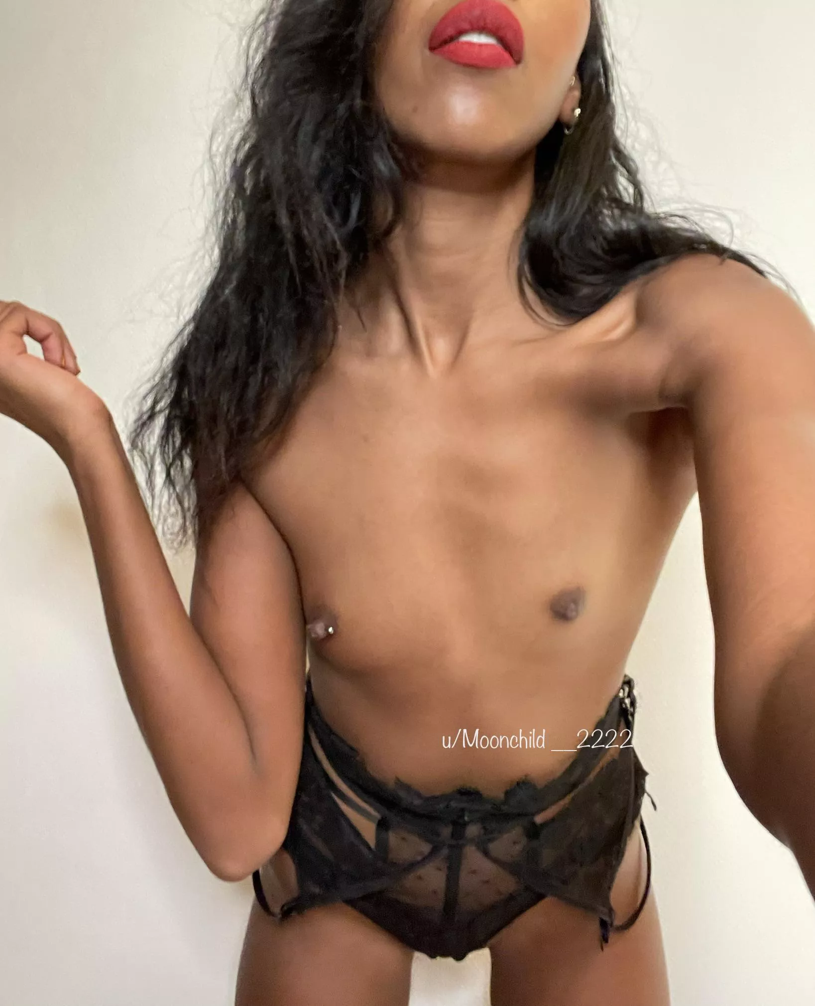 Tiny ebony tits for breakfast? 😋