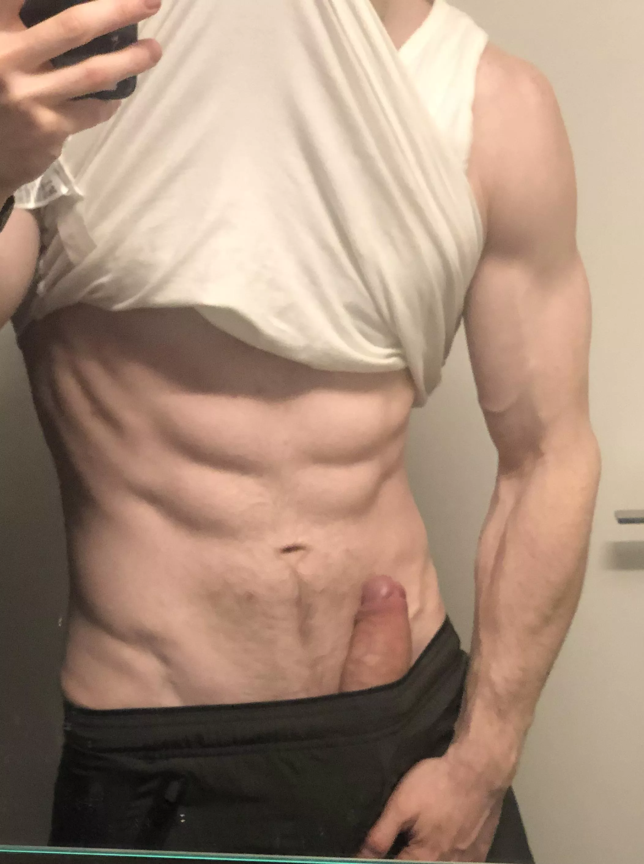 Too big I can’t keep it in🙊 I think my cock like attention 😉