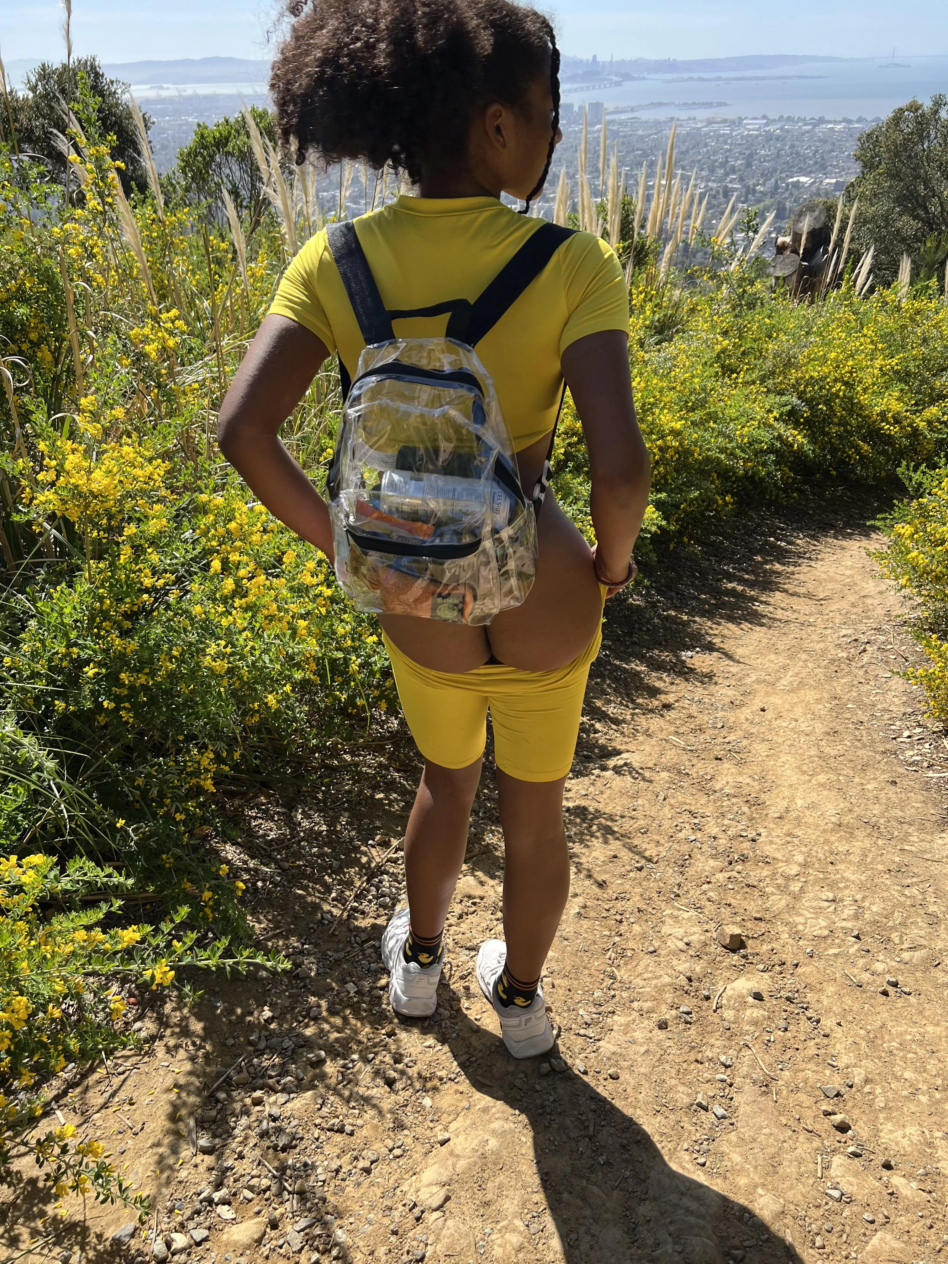 Took my cute lil butt hiking