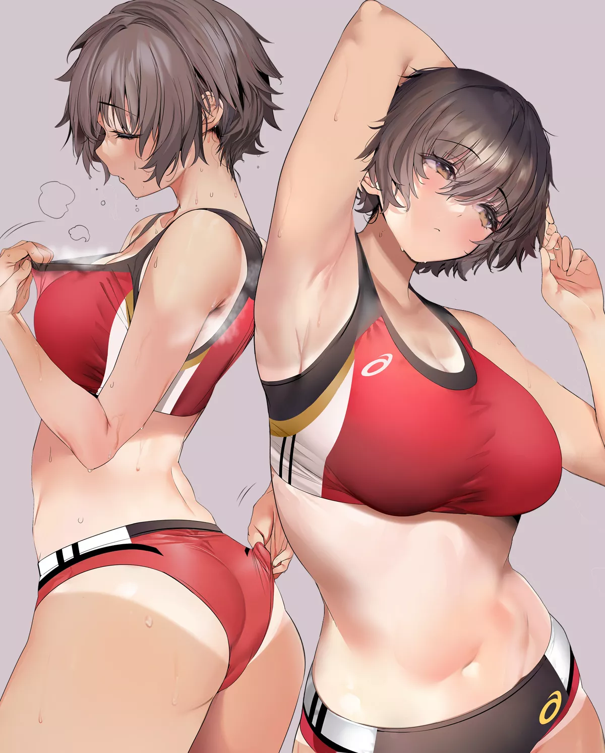 Track and field and tanlines [Artist's Original]