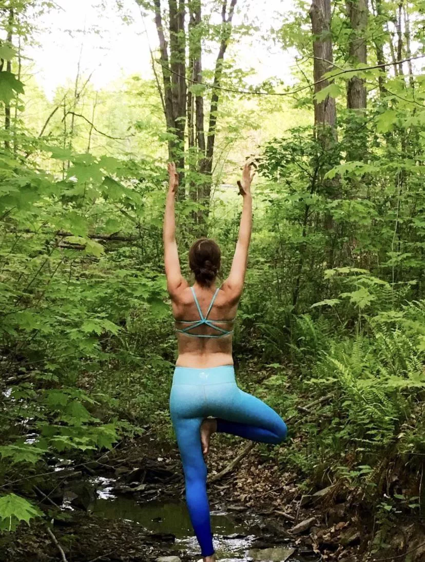 Tree pose in nature….