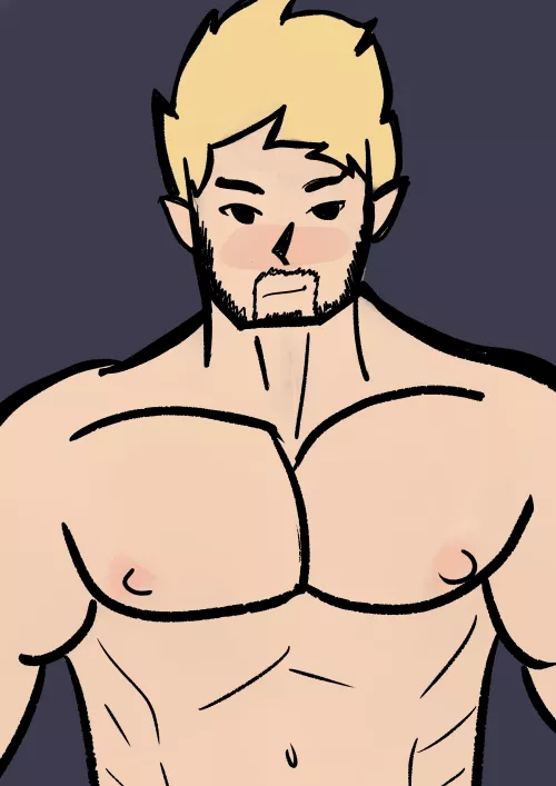 Tried bara drawing after days of learning anatomy