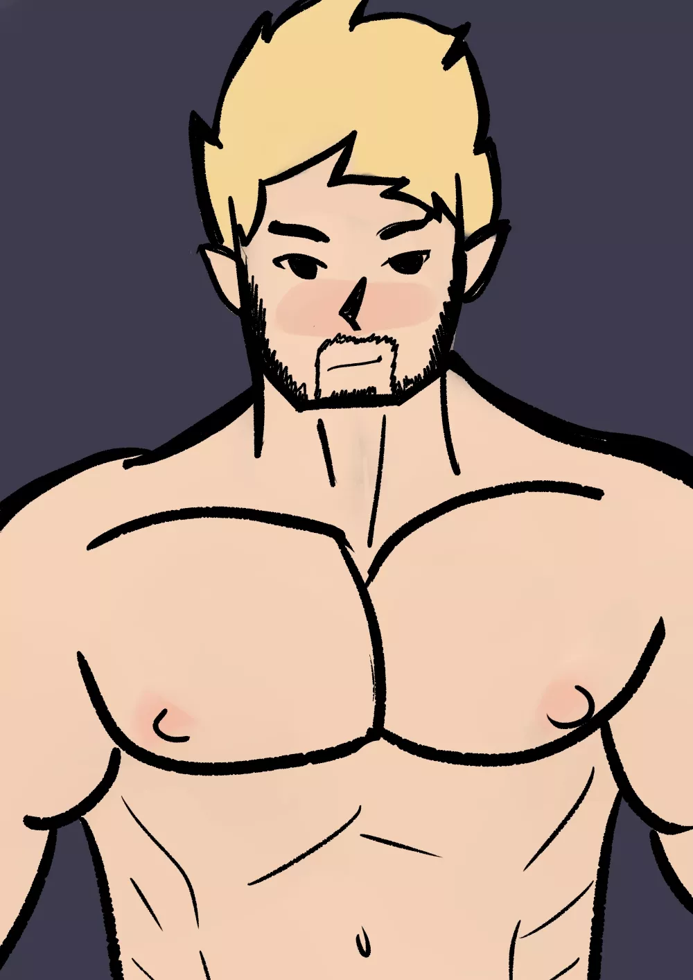 Tried bara drawing after days of learning anatomy